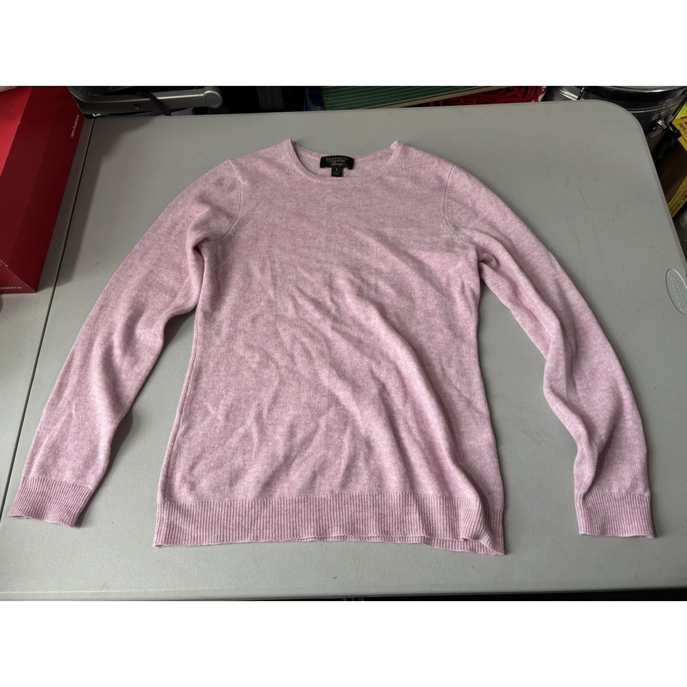 CHARTER CLUB Luxury Small 100% Cashmere Pullover Sweater Pink